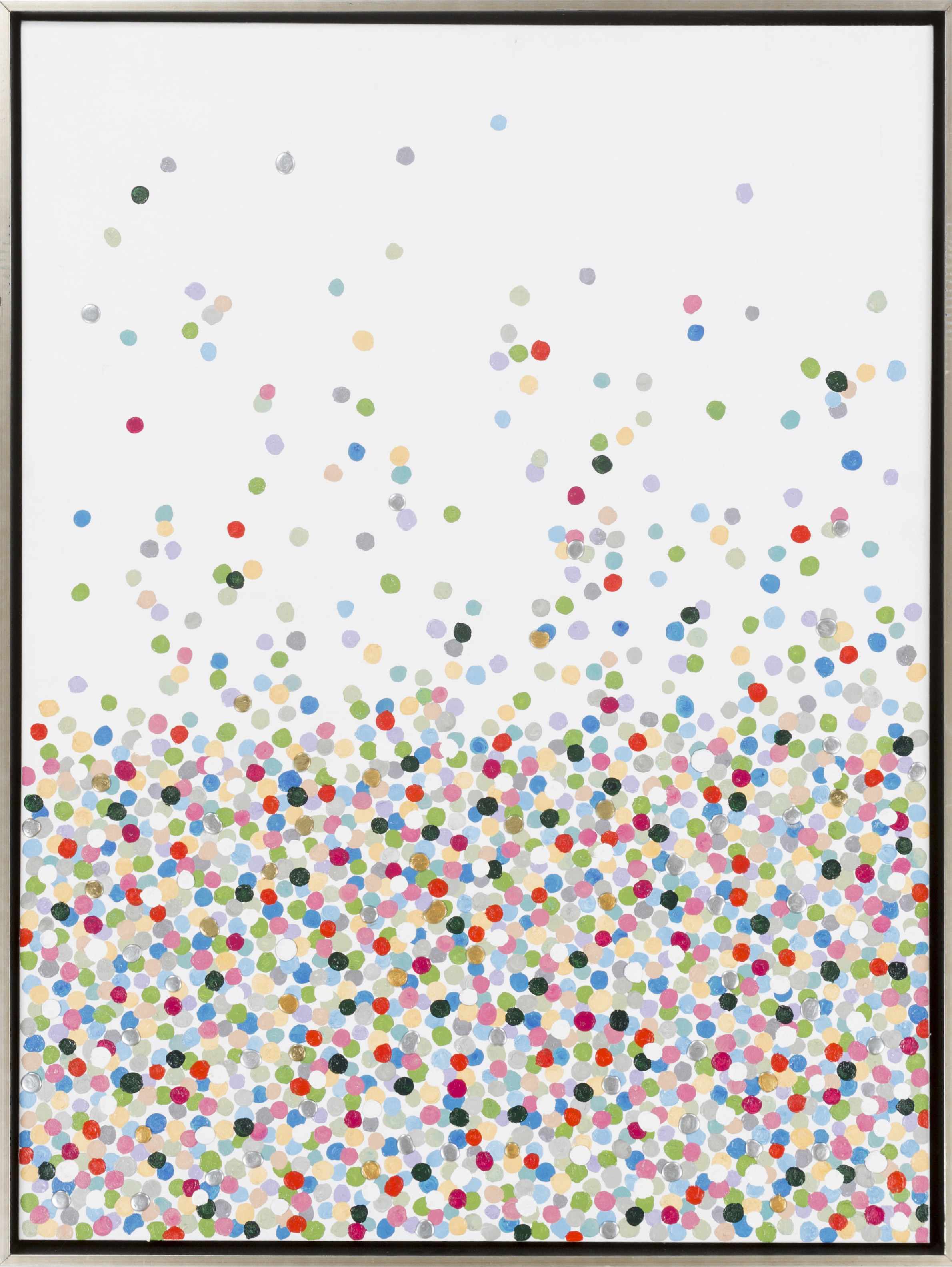 Nelse Multicolor Polka Dot Pattern Wall Art - Clearance