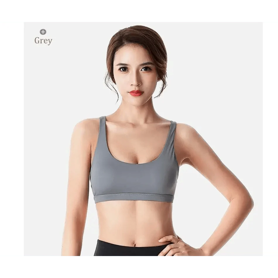 New Elegance Fitness Sports Bra for Women Push Up Wirefree Padded Crisscross Strappy Running Gym Training Workout Yoga Underwear Crop Tops