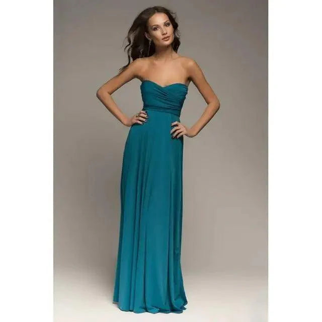 New Fashion Boho Women Multiway Wrap Convertible Maxi Club Red Dress Bandage Long Dress Party Dresses For Women