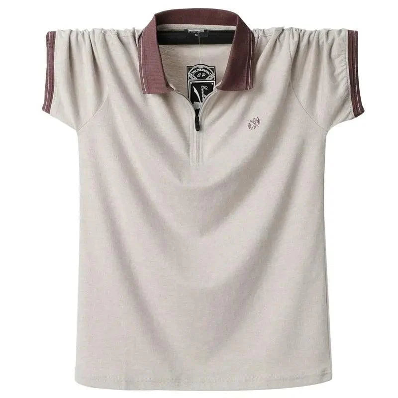 New Fashion Vintage Polo Men Soft Cotton Breathable Men Polo Shirt Men Polo Double Side Slim Fit  Short Sleeve Polo T-Shirt Casual Slim Fit Men Pure Breathable Tee Tops Comfortable Shirt