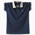 New Fashion Vintage Polo Men Soft Cotton Breathable Men Polo Shirt Men Polo Double Side Slim Fit  Short Sleeve Polo T-Shirt Casual Slim Fit Men Pure Breathable Tee Tops Comfortable Shirt