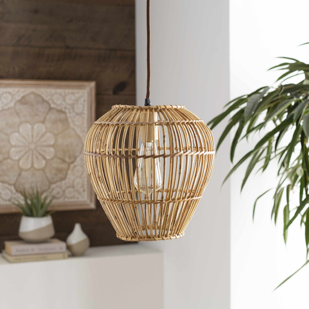 Unionport Rattan Ceiling Lighting - Clearance