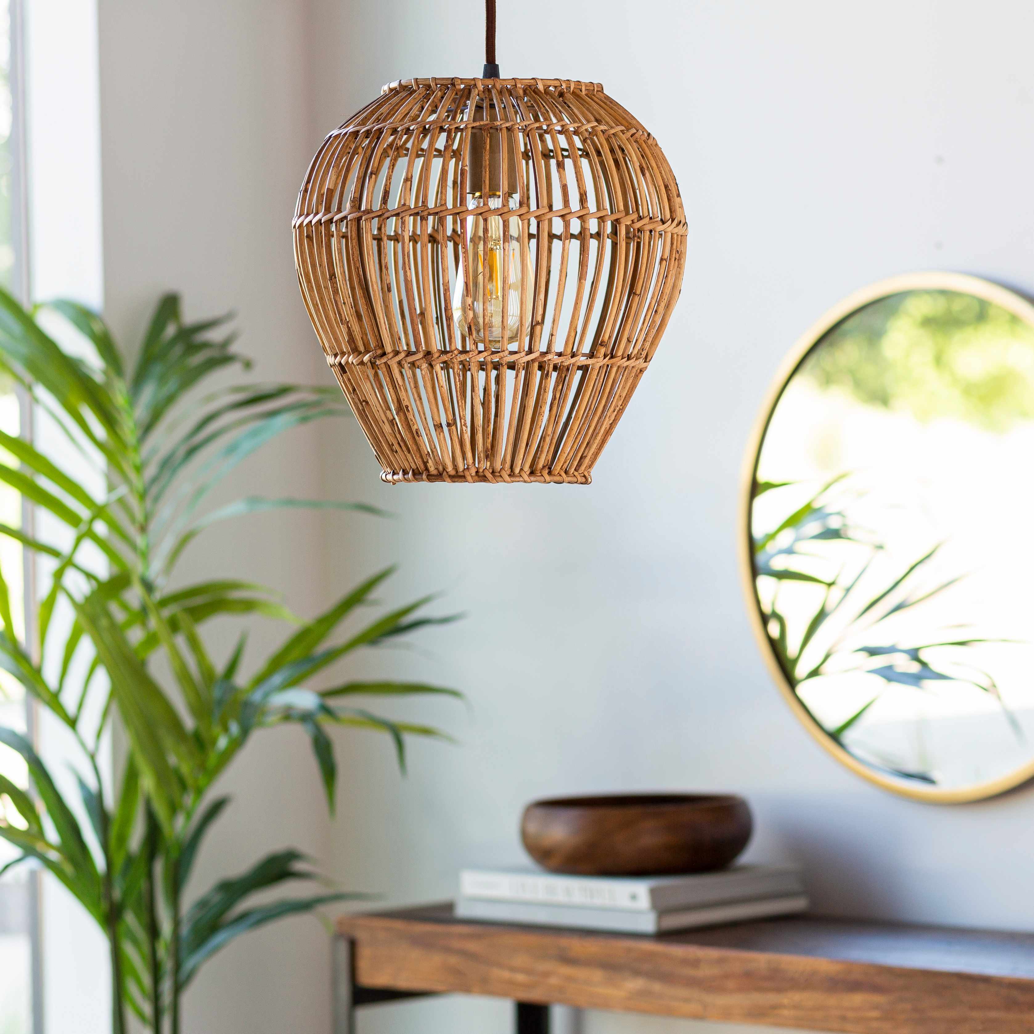 Unionport Rattan Ceiling Lighting - Clearance