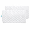 2 Pack Crib Mattress Protector Sheets Fitted Waterproof Quilted, White, 52"x 28"