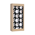 18PCS 1.8inch(45mm) Glass Christmas Ball Ornaments , Decorations, (Silver)