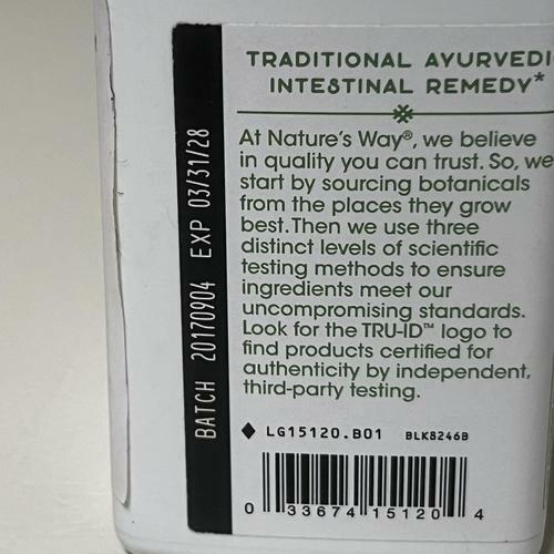 Nature's Way Neem Leaf Traditional Ayurvedic Herbal Supplement 950 mg, 100 Count EXP 3/28