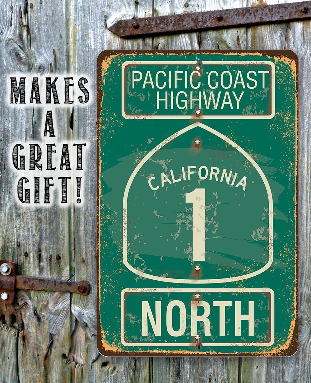 Pacific Coast Highway California 1 - Metal Sign