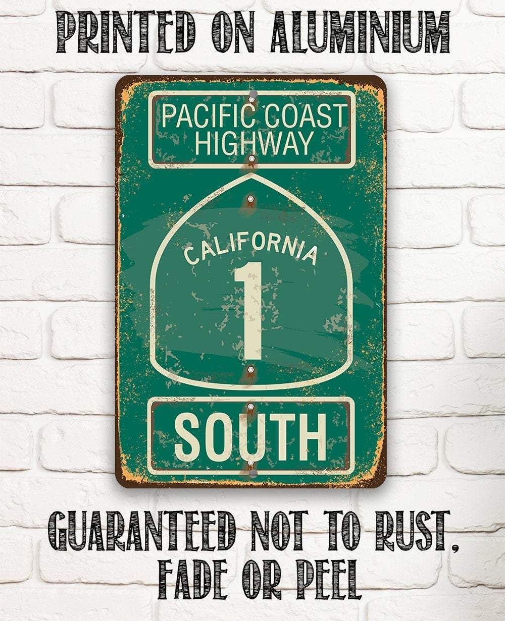 Pacific Coast Highway South - California - Metal Sign