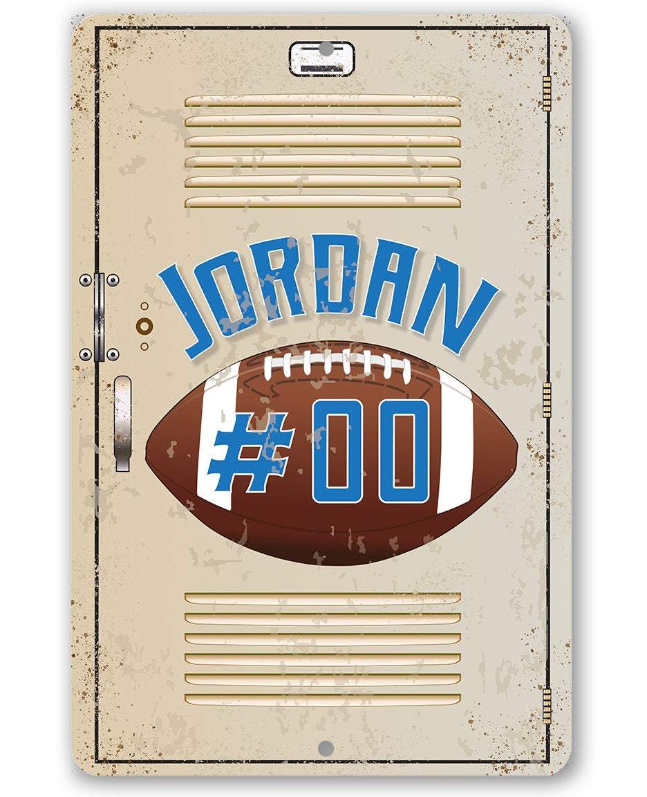 Personalized - American Football - Metal Sign