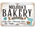 Personalized - Bakery - Old World Recipe - Metal Sign