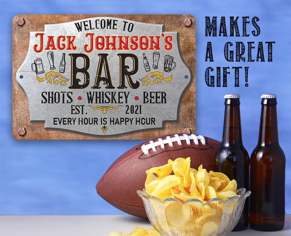 Personalized - Bar 2 - Metal Sign