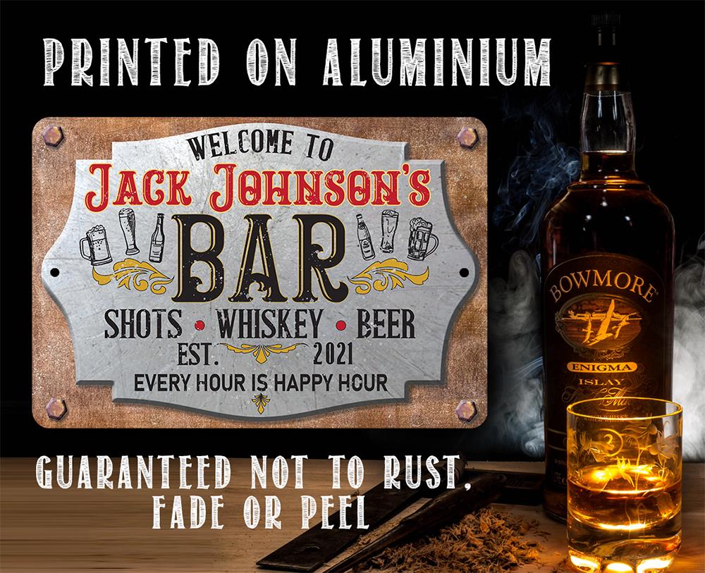 Personalized - Bar 2 - Metal Sign