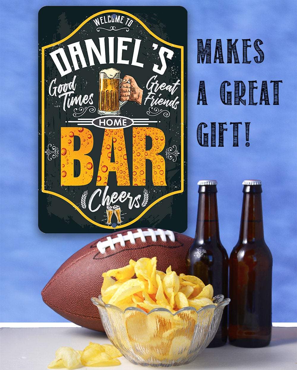 Personalized - Bar - Metal Sign