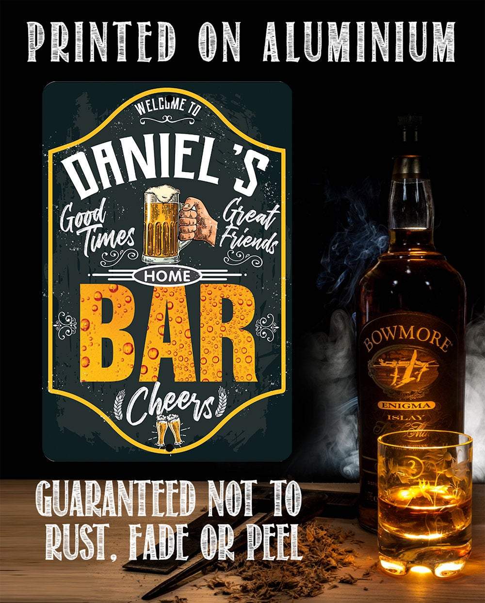 Personalized - Bar - Metal Sign