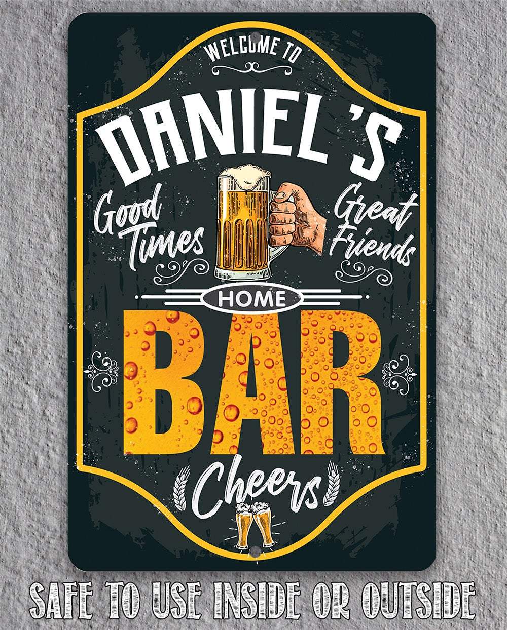 Personalized - Bar - Metal Sign