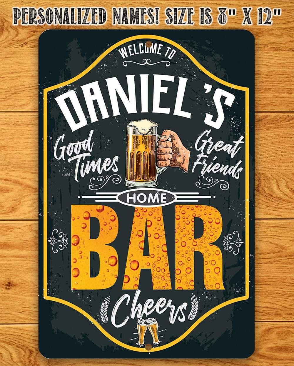 Personalized - Bar - Metal Sign