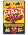 Personalized - Car Repair Garage - Metal Sign