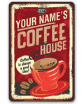 Personalized - Coffee House - Metal Sign