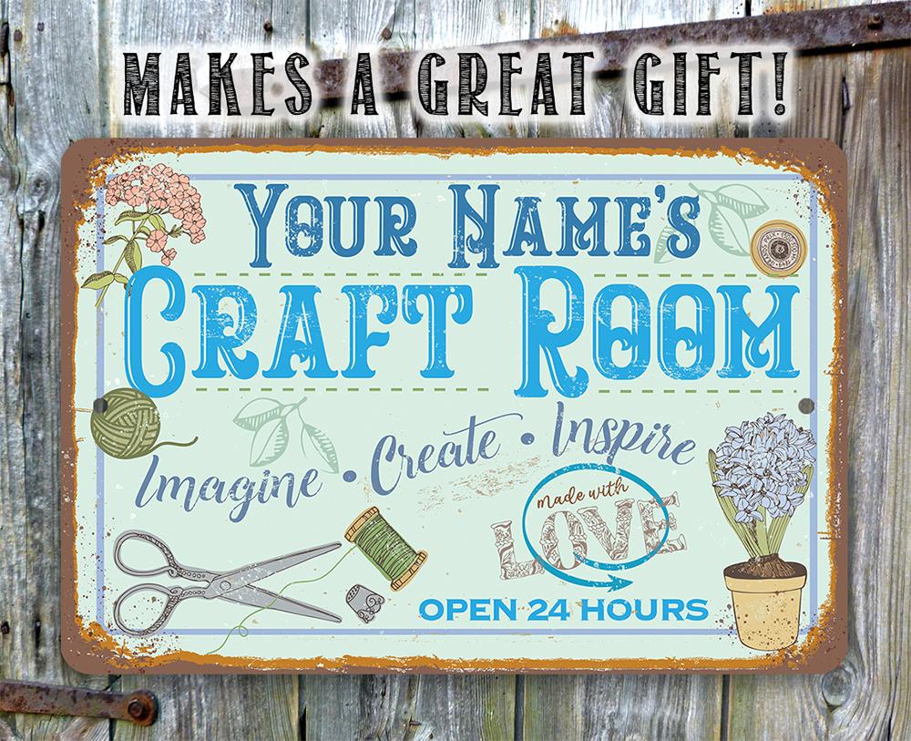 Personalized - Craft Room - Metal Sign
