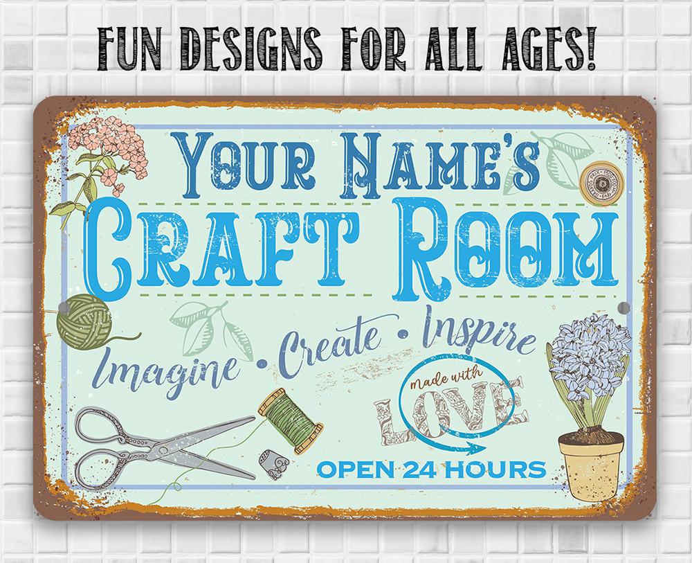 Personalized - Craft Room - Metal Sign