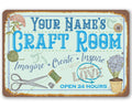 Personalized - Craft Room - Metal Sign