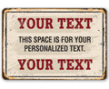 Personalized - Custom Text - Metal Sign