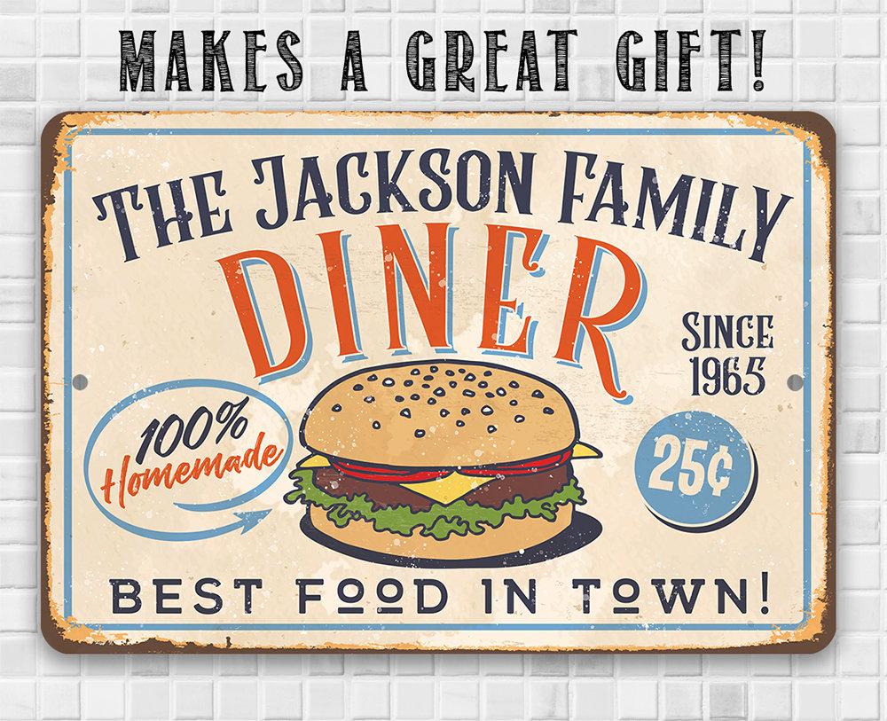 Personalized - Diner - Metal Sign