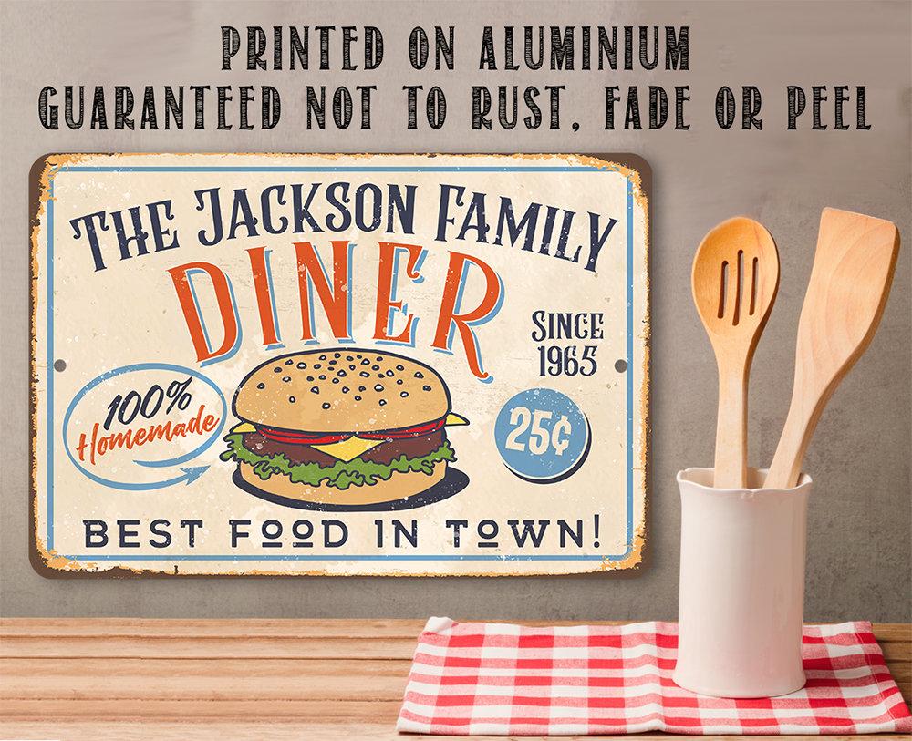 Personalized - Diner - Metal Sign