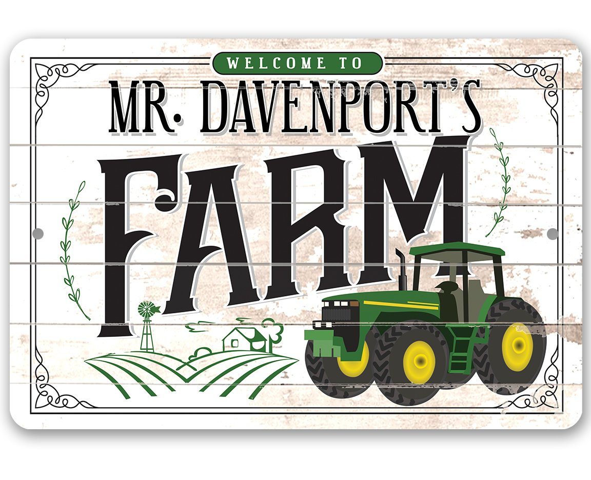 Personalized - Farm - Metal Sign
