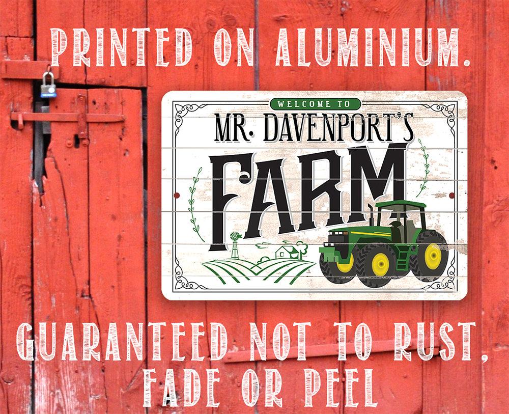 Personalized - Farm - Metal Sign