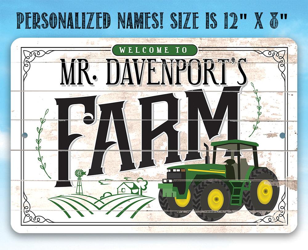 Personalized - Farm - Metal Sign