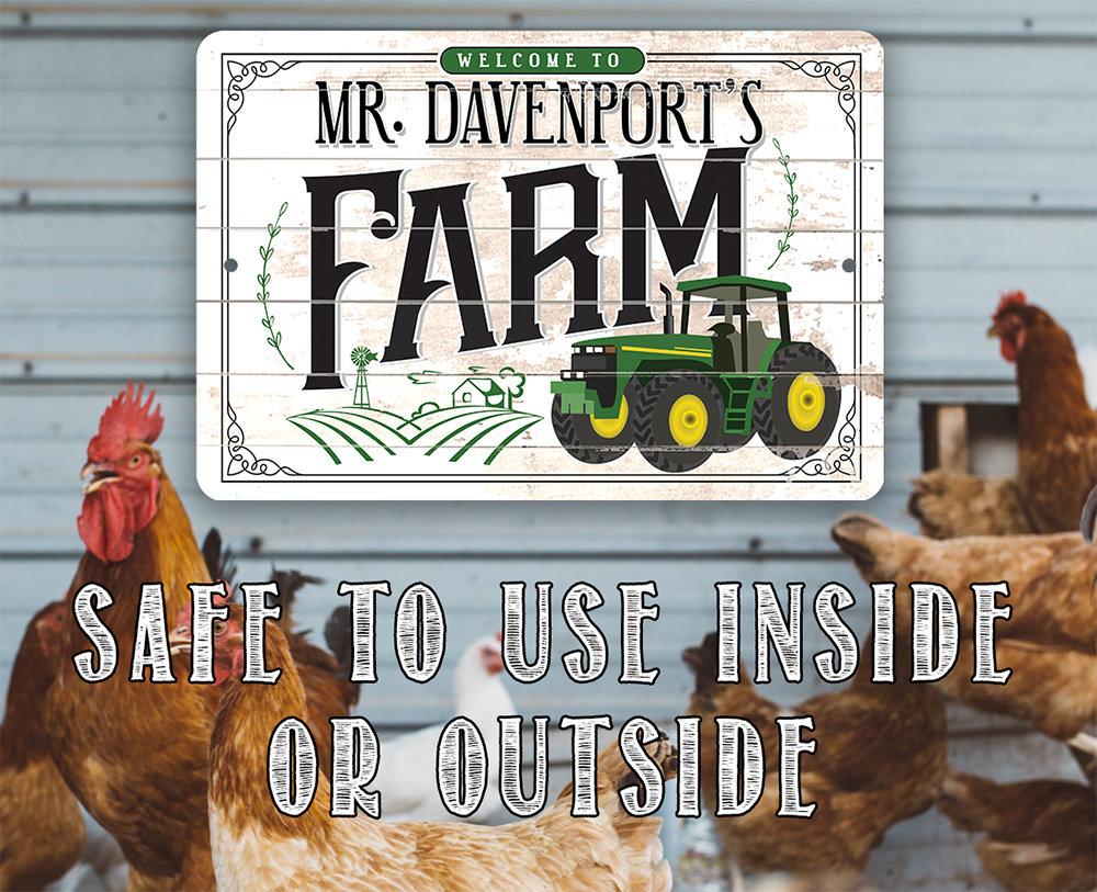 Personalized - Farm - Metal Sign