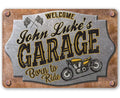 Personalized - Garage Motorcycle - Metal Sign