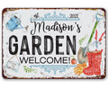 Personalized - Garden - Metal Sign