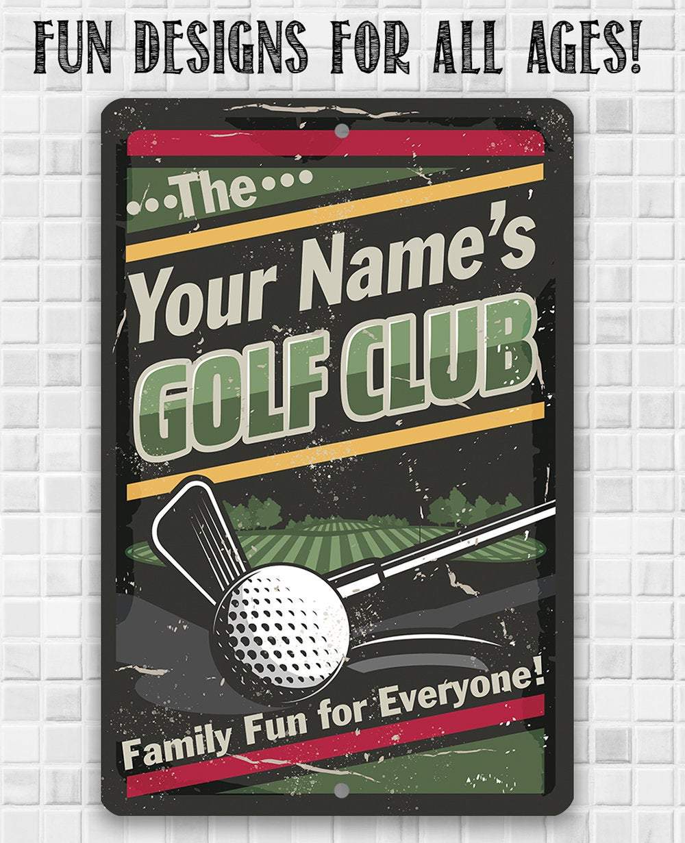 Personalized - Golf Club - Metal Sign