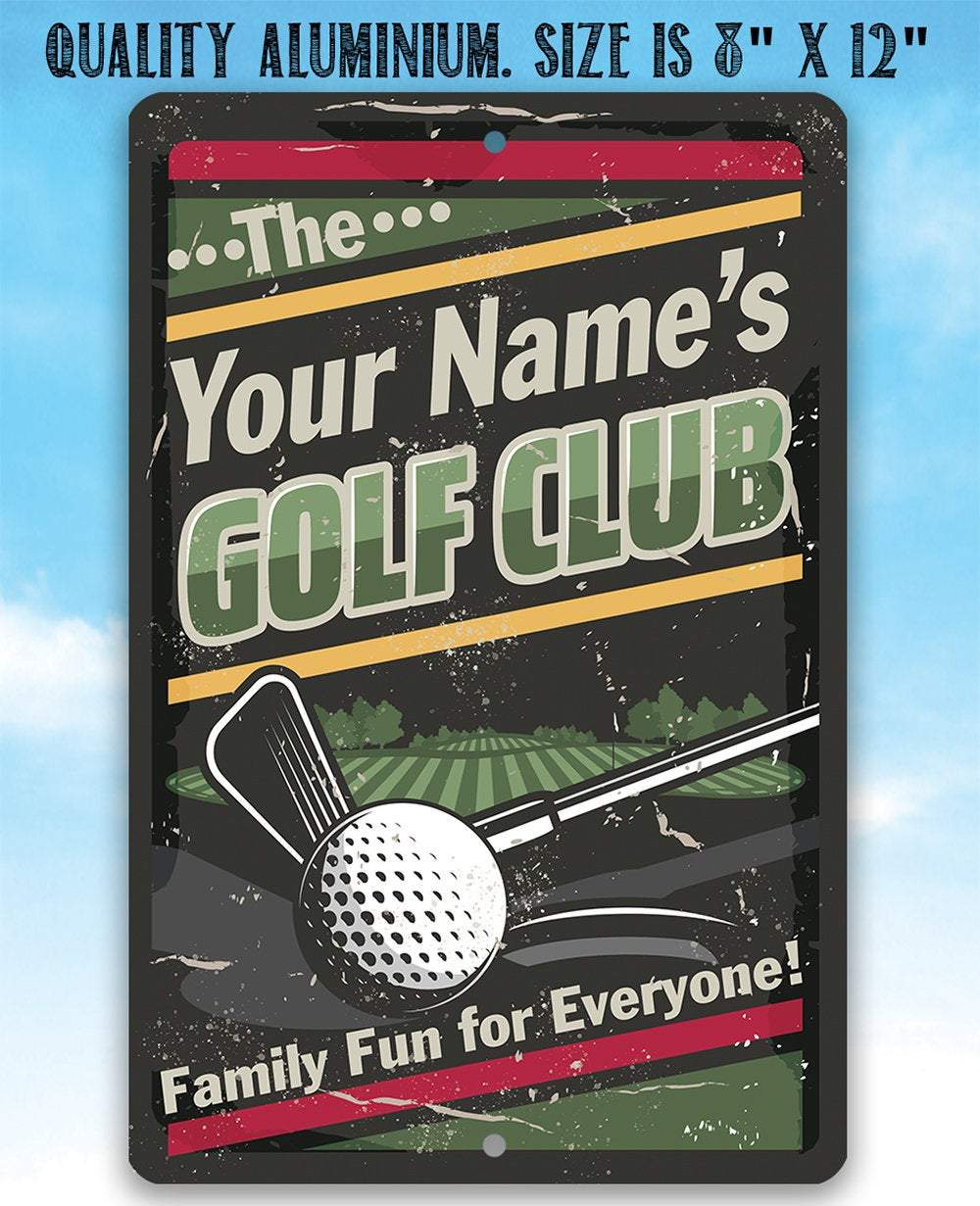 Personalized - Golf Club - Metal Sign