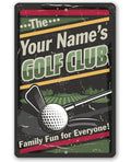 Personalized - Golf Club - Metal Sign