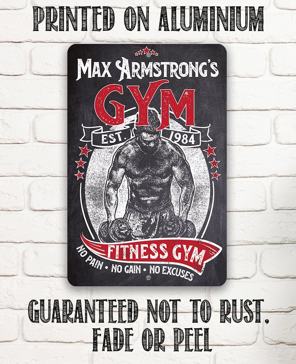 Personalized - Gym - Metal Sign