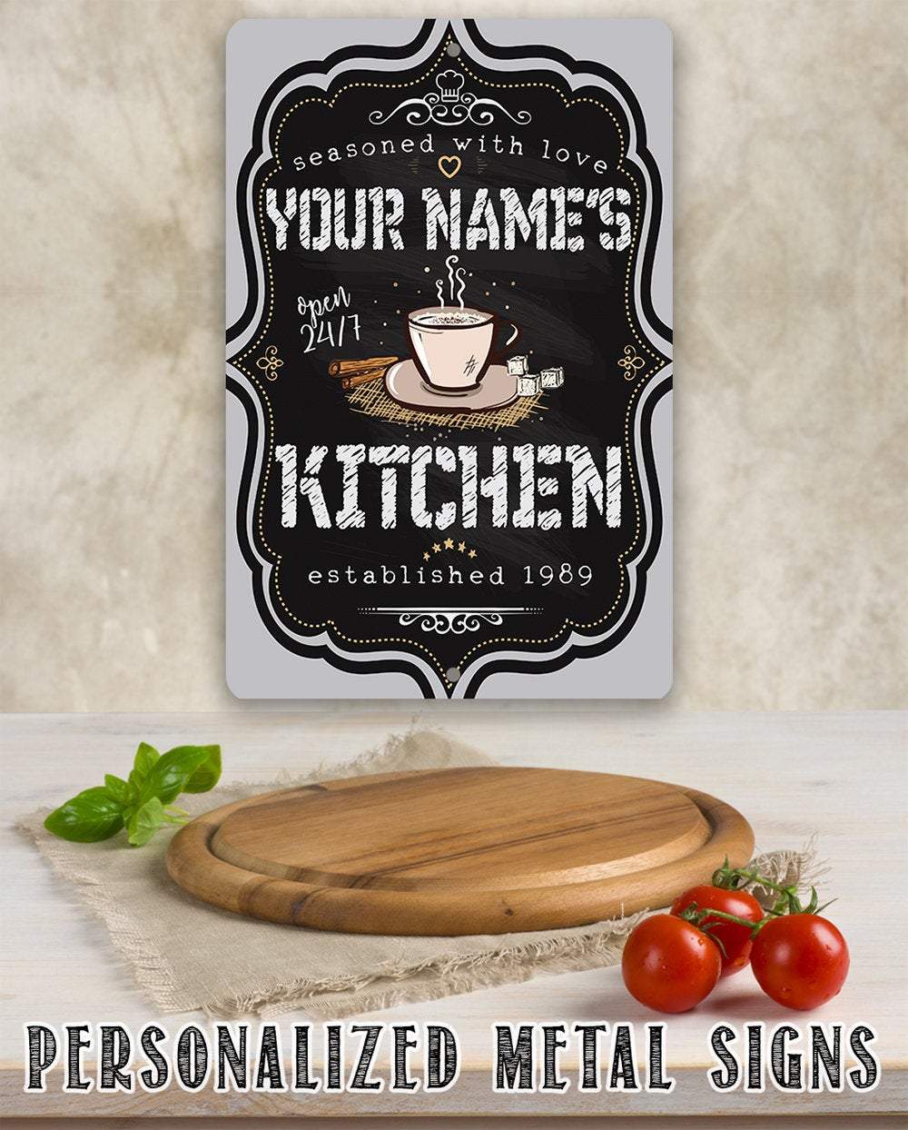 Personalized - Kitchen Sign - Metal Sign