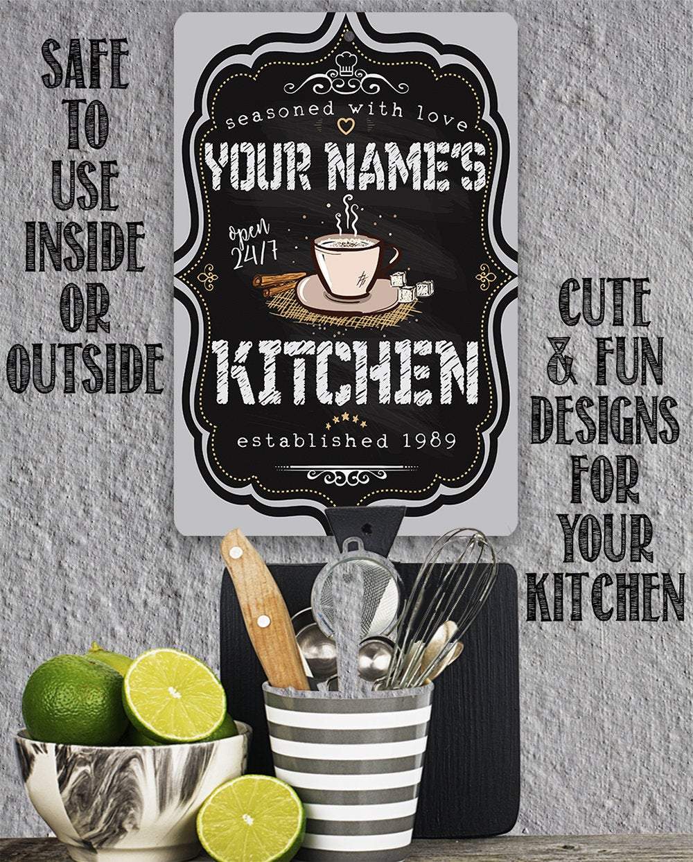 Personalized - Kitchen Sign - Metal Sign