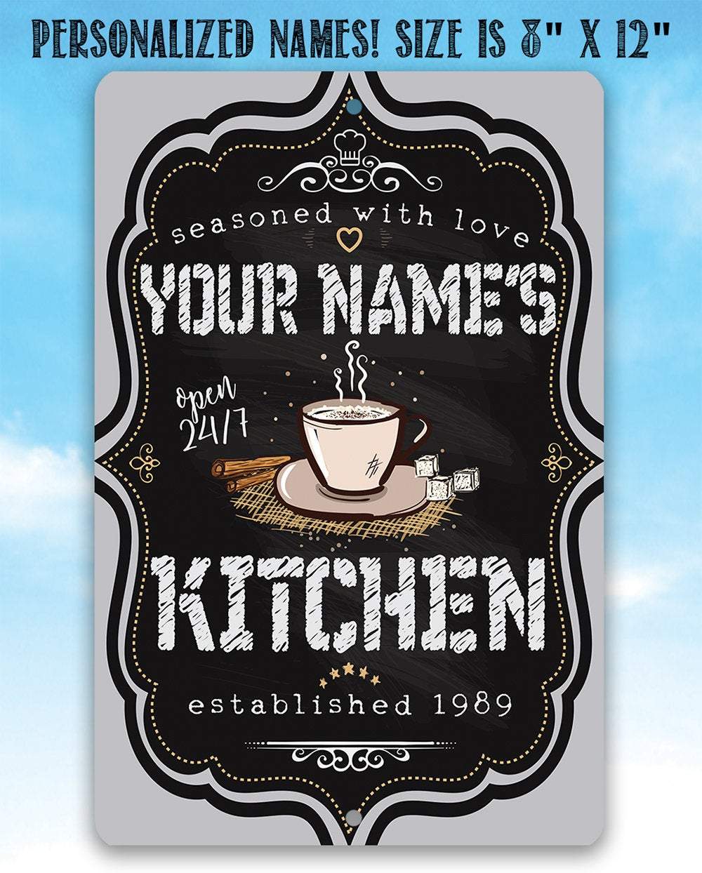 Personalized - Kitchen Sign - Metal Sign