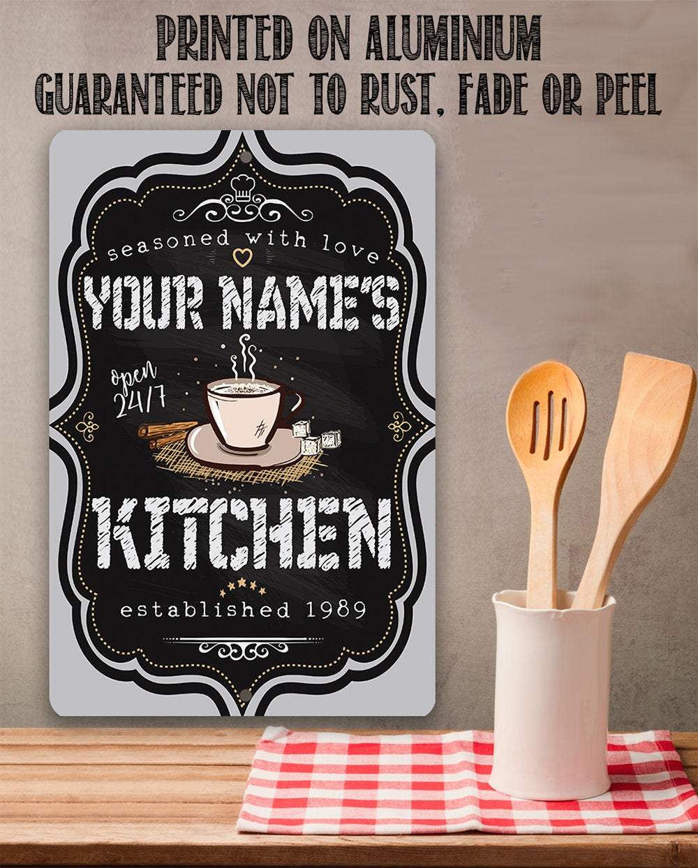 Personalized - Kitchen Sign - Metal Sign