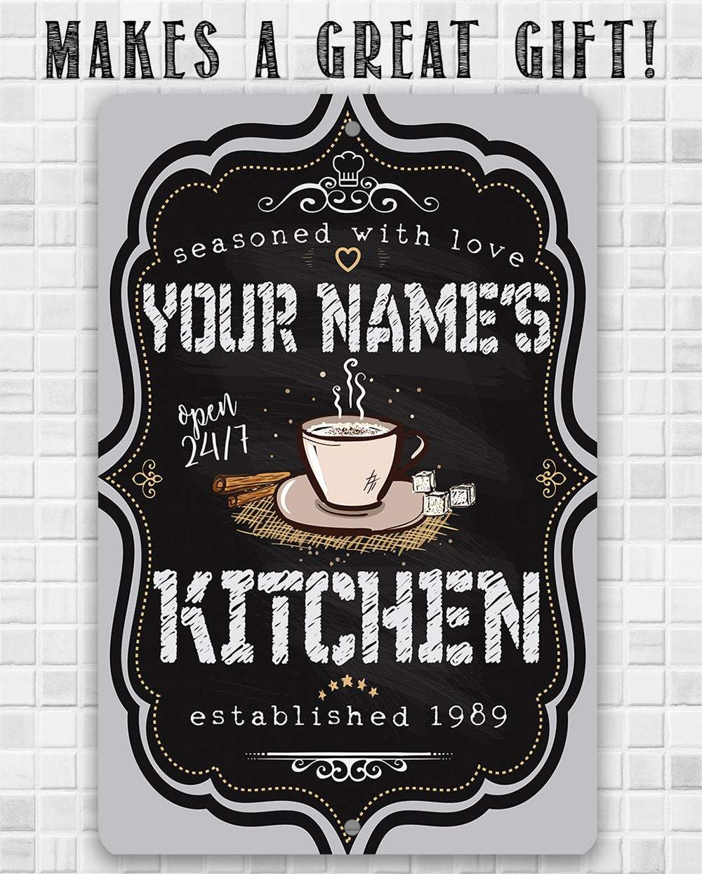Personalized - Kitchen Sign - Metal Sign