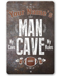 Personalized - Man Cave - Metal Sign