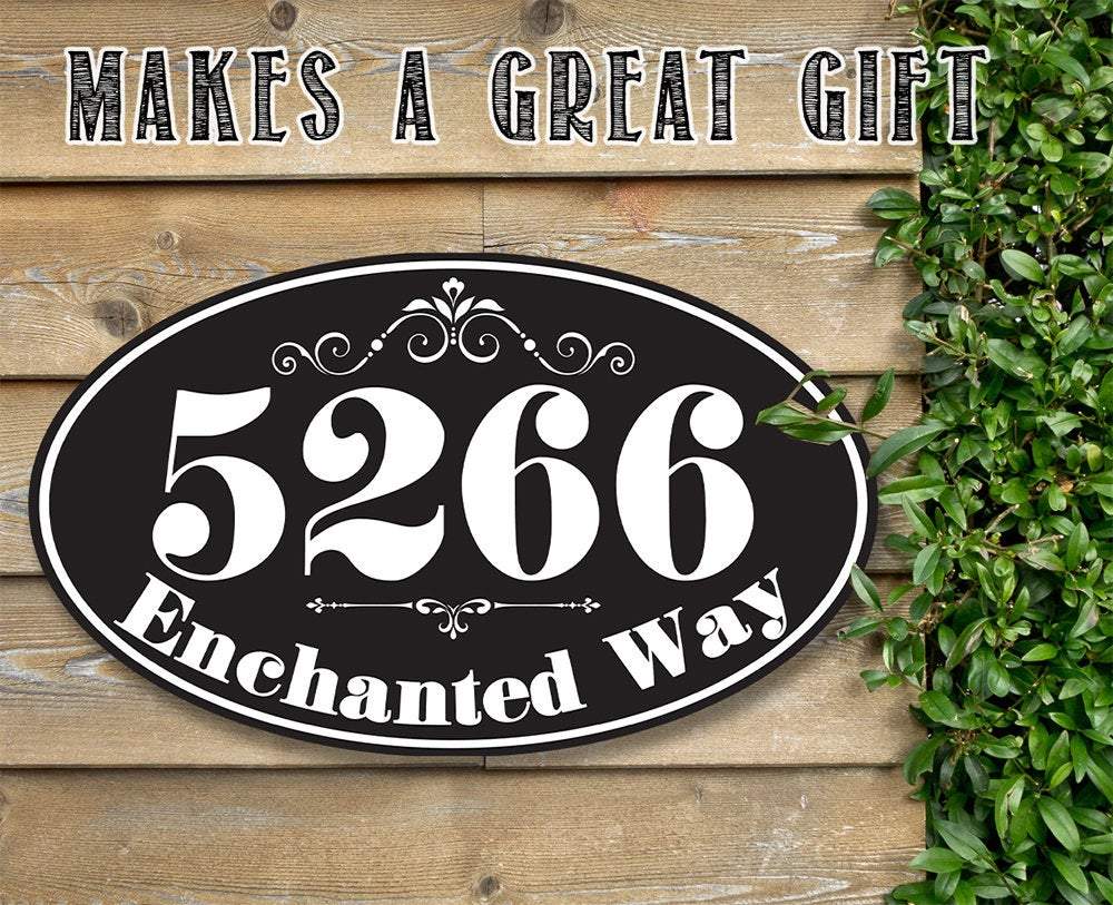 Personalized - Address Plaque - Oval - Metal Sign