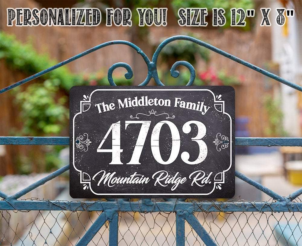 Personalized - Address Plaque - Rectangular - Metal Sign