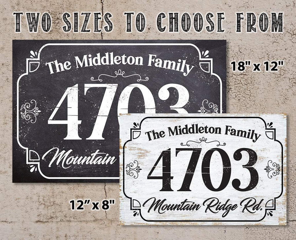 Personalized - Address Plaque - Rectangular - Metal Sign
