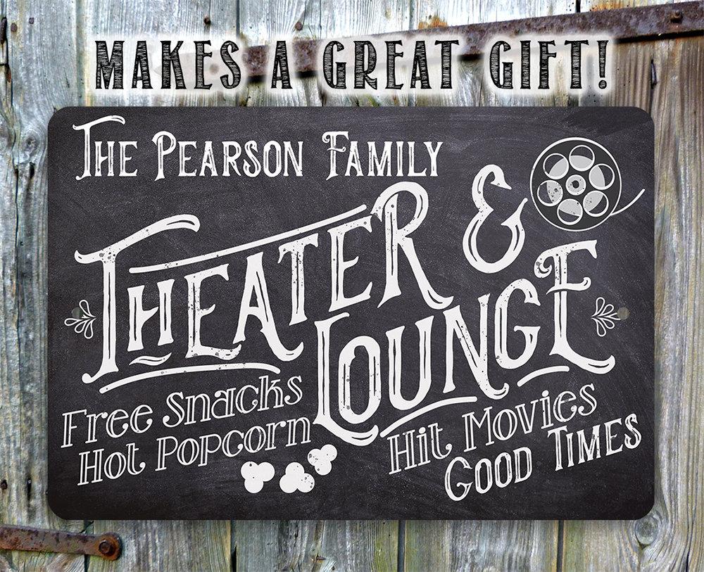 Personalized - Theater and Lounge - Metal Sign