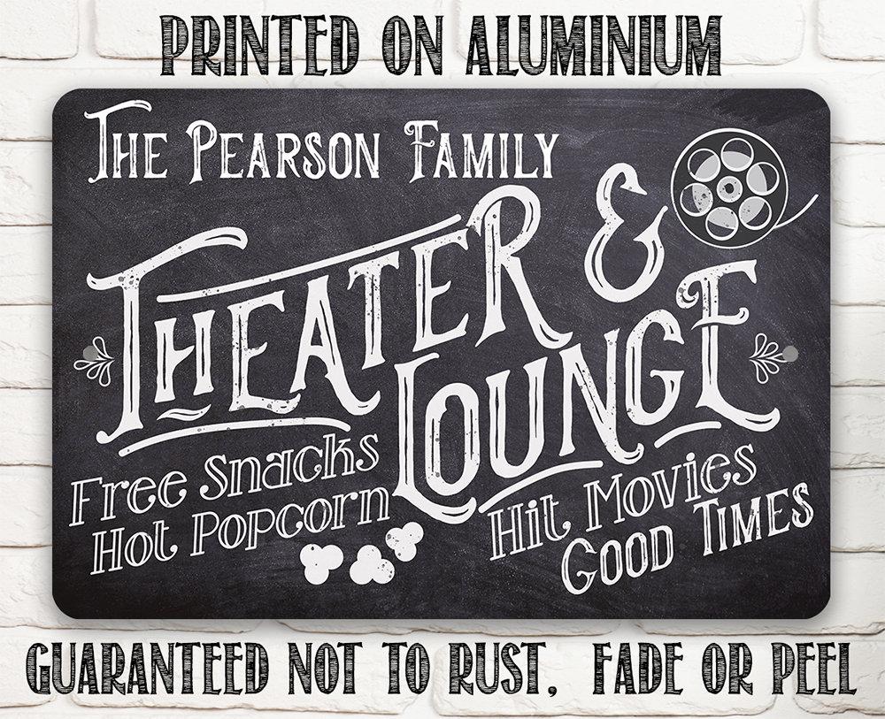 Personalized - Theater and Lounge - Metal Sign