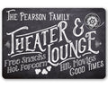 Personalized - Theater and Lounge - Metal Sign
